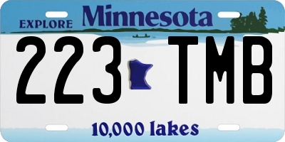 MN license plate 223TMB