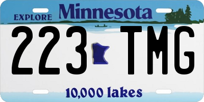 MN license plate 223TMG