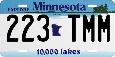 MN license plate 223TMM
