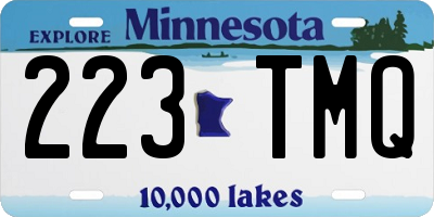 MN license plate 223TMQ