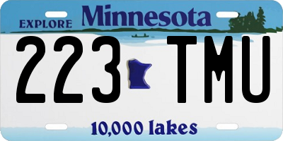 MN license plate 223TMU
