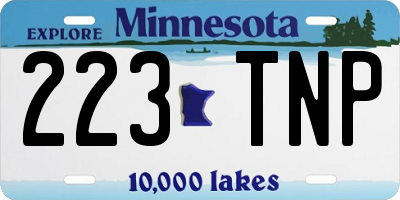 MN license plate 223TNP