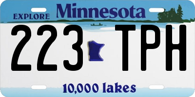 MN license plate 223TPH