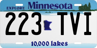 MN license plate 223TVI