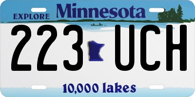 MN license plate 223UCH