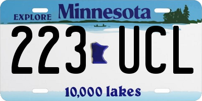 MN license plate 223UCL
