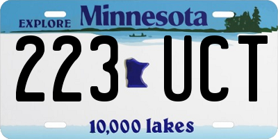 MN license plate 223UCT