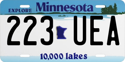MN license plate 223UEA