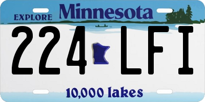 MN license plate 224LFI