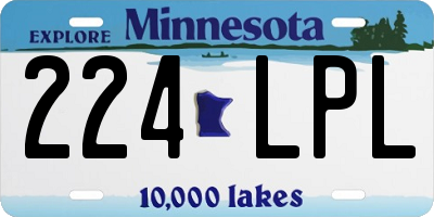 MN license plate 224LPL