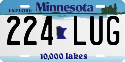 MN license plate 224LUG