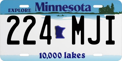 MN license plate 224MJI