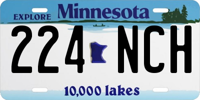 MN license plate 224NCH