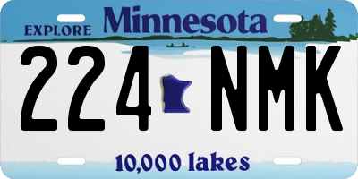 MN license plate 224NMK