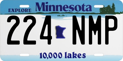 MN license plate 224NMP