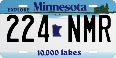 MN license plate 224NMR