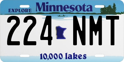 MN license plate 224NMT