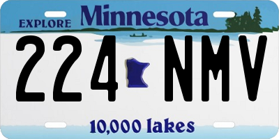 MN license plate 224NMV