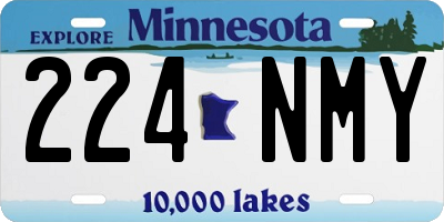 MN license plate 224NMY