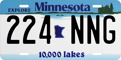 MN license plate 224NNG