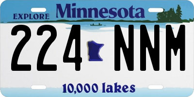MN license plate 224NNM