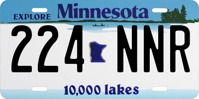 MN license plate 224NNR