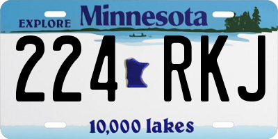 MN license plate 224RKJ