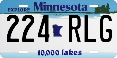 MN license plate 224RLG