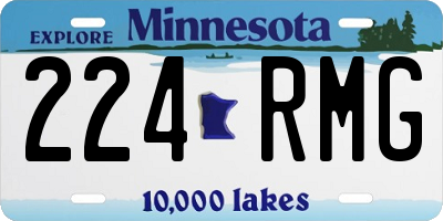 MN license plate 224RMG