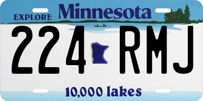 MN license plate 224RMJ