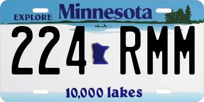 MN license plate 224RMM