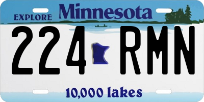 MN license plate 224RMN