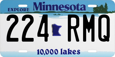 MN license plate 224RMQ