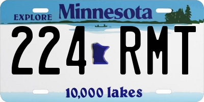 MN license plate 224RMT
