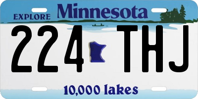MN license plate 224THJ