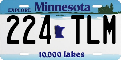 MN license plate 224TLM