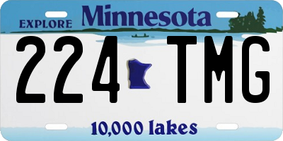MN license plate 224TMG