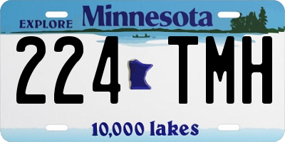 MN license plate 224TMH