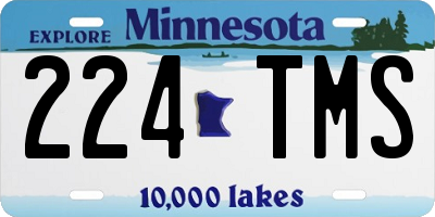 MN license plate 224TMS