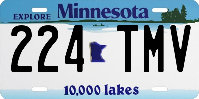 MN license plate 224TMV