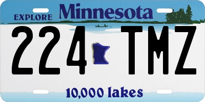 MN license plate 224TMZ