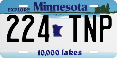 MN license plate 224TNP