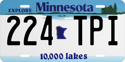 MN license plate 224TPI