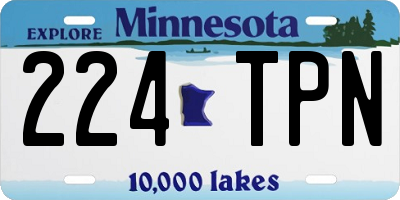 MN license plate 224TPN