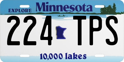 MN license plate 224TPS