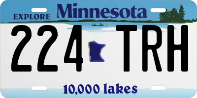 MN license plate 224TRH