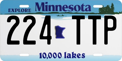 MN license plate 224TTP