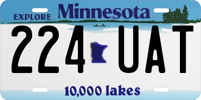 MN license plate 224UAT