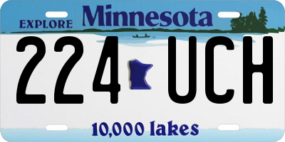 MN license plate 224UCH