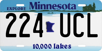 MN license plate 224UCL